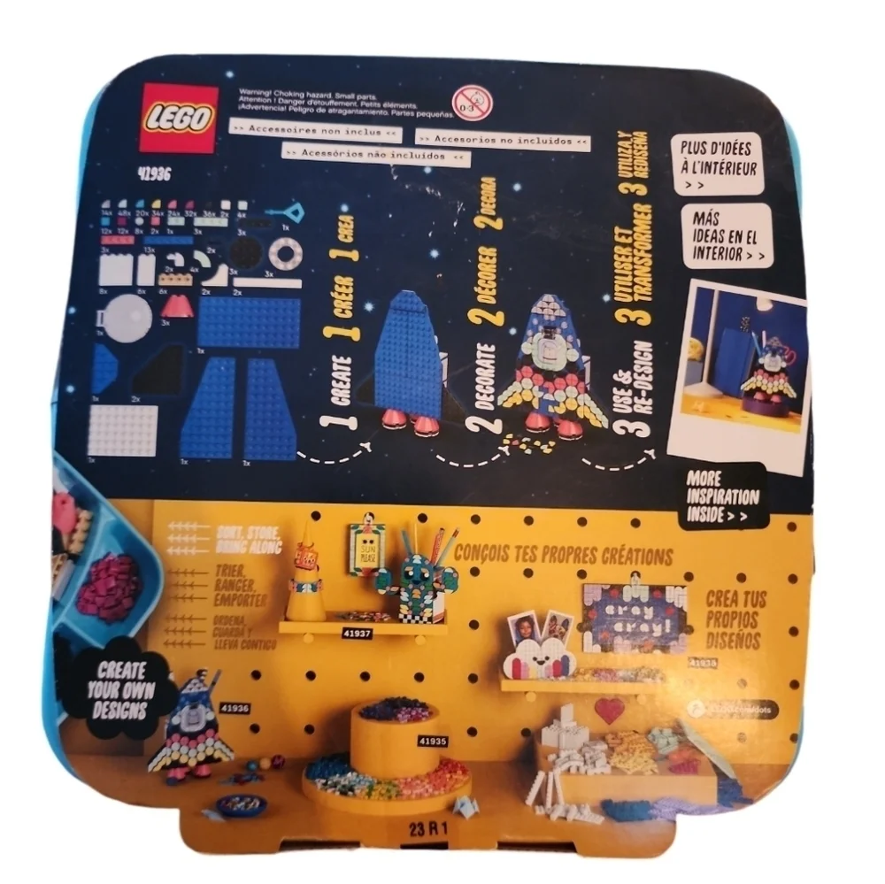 LEGO® DOTS Space Ship Pencil Holder 41936 [New Toy] Brick Rocket Kids Retired